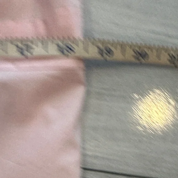 Rosie Pope Sz Medium Maternity Pink Button-Up Blouse w/White Collar & Cuffs NWT - Picture 11 of 12